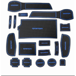Non-slip auto Interior door gate pad cup mat for nissan qashqai j11 ,17pcs/lot,car accessories punane