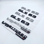 3D h&otilde;bedaste mustade t&auml;htedega GLS63 V8 Biturbo ABS-embleem Mercedes Benz AMG X166 auto stiiliga poritiiba pagasiruumi nimesildi logo kleebis A M G 1pcs h&otilde;be