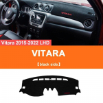 Auto armatuurlaua valgust peegeldav padi, instrumendiplatvormi katte matid vaibad Suzuki Vitara LY 4. p&otilde;lvkond 2015 2016 2017 2018 LHD Black Side