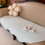 Moodne lihtne diivanipadi puuvillane niit Erikujuline Four Seasons universaalne kattekangas, libisemisvastane katter&auml;tik 90*90cm