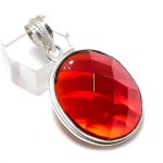 Natural Mozambique Garnet Handmade 925 Sterling Silver Gift Pendant 1.77 a2t60