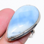 Natural Owyhee Opal Gemstone Handmade 925 Sterling Silver Ring Size 8.5 z7l77