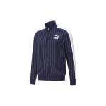 Puma triibuline t&auml;is-lukuga vabaaja seisukrae fliisjakk meestele Jakid Tumesinine 530177-06 XS