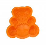 3D karu koogivorm silikoon-želee fondant-k&uuml;psisevormi magustoiduvorm oranž