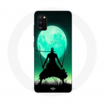 Coque Maniacase pour Samsung Galaxy A41 roronoa zoro triple &eacute;p&eacute;e pleine lune