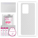 apgo Protective Skin Sticker for the back compatible with Meizu 18s Pro, Wrap Film, Foil, Vinyl - Pattern Transparent Carbon
