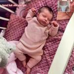 Elutruud, juba valmis taass&uuml;ndinud nukud LouLou magab 19'' 49 cm realistlik beebi elus vasts&uuml;ndinud nukum&auml;nguasjad lastele v&auml;ikelastele kingitus 3D maalitud nahast riidest keha full silicone girl