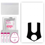 apgo Protective Skin Sticker for the back compatible with Oukitel K10, Wrap Film, Foil, Vinyl - Pattern Matte Black