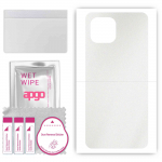 apgo Protective Skin Sticker for the back compatible with Redmi A2+ Plus, Wrap Film, Foil, Vinyl - Pattern Matte Transparent