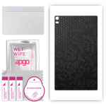 apgo skin sticker film foil vinyl for the BACK compatible with Lenovo Tab 4 8 Plus, scratch-resistant, easy to install - Black Honeycomb
