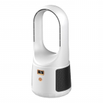 2023 Uus kontori labadeta ventilaator Lauaarvuti USB arvuti ventilaator Kaasaskantav vertikaalne elektrimahtuvuse n&auml;idik Tornventilaator Lauaarvuti &ouml;&ouml;kapp USB valge