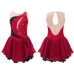 Lapsed T&uuml;drukud Iluuisutamiskleit Varrukateta Rhinestone V&otilde;istluskost&uuml;&uuml;mid Ballettants Tutu seelik 13-14 Years