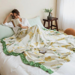 Bambuskiudtekk, marlit&uuml;kk, t&auml;iskasvanute suvine &otilde;huke suvine jahutav tekk 150x200cm 1pcs
