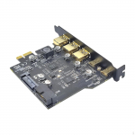 PCIe Hub USB Add in Card Pci-e to 3.0 Type C,USB 3.2 Gen1 Controller Riser