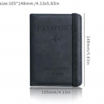 Naiste reisipassi &uuml;mbris, rahakotihoidja RFID-d blokeeriv passi&uuml;mbris sinine