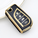 4 nupuga TPU autov&otilde;tme katte korpuse komplekti kaitsepulk Toyota Aygo Yaris Highlander Camry RAV4 v&otilde;tmehoidja jaoks must