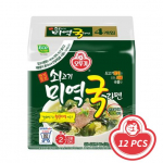 Ottogi Veiseliha merevetikasupp/Miyeokguk Pakk 115g x 4 (3 Valikud) 12PCS