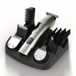 Elektriline juuksuri- ja habemel&otilde;ikur meestele &ndash; 11 &uuml;hes meeste hoolduskomplekt koos juuksel&otilde;ikurite, elektrilise pardli, vuntside pardlite, n&auml;okingitustega meestele Man h&otilde;bedane hall v&auml;rv