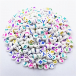 Kodused peotarbed ehete jaoks Moe valmistamine 100 tk/partii akr&uuml;&uuml;l vene kiri lahtised helmed, lamedad/kandilised isetegemine 5