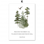 Rohelise Lehe Paat Lill Mets M&auml;gi Juga Plakatid ja Prindid L&otilde;uendimaal Seinakunst Pildid Elutoa Kaunistuseks 21X30cm No Frame