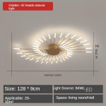 Ilutulestiku LED-l&uuml;hter elutuppa magamistoale kodu l&uuml;hter Moodne Led lael&uuml;hter Lambi valgustus l&uuml;hter 42 Head kuld