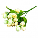 Vitriin Stend Stars Bact Mugav lillekujundus Muti-v&auml;rvid Kunstlilled Roos valentinip&auml;evaks valge