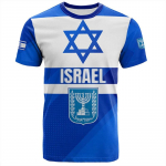 Mood Iisraeli Riigivapi Lipp 3D-tr&uuml;kiga T-s&auml;rk meestele R&otilde;ivad Igap&auml;evane Vabaaja T&auml;nav Hip Hop O-kaelusega L&uuml;hikeste Varrukatega Topid M