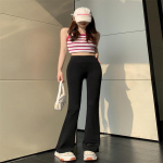 Hai p&uuml;ksid laienevad p&uuml;ksid naiste &uuml;ler&otilde;ivad s&auml;&auml;rised k&otilde;rge v&ouml;&ouml;kohaga salendavad Slim Fit puusad t&otilde;stvad k&otilde;htu kevad- ja s&uuml;gisjooga hobuseraua p&uuml;ksid Regular M must