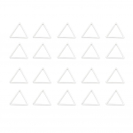 20 tk geomeetriline &otilde;&otilde;nes ripats DIY k&auml;sit&ouml;&ouml;, ehted k&otilde;rvar&otilde;ngad, aksessuaarid 15mm Triangles