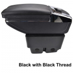 Ford Fiesta 2009-2017 keskkonsooli hoiukastile k&auml;etugi k&auml;etugi p&ouml;&ouml;ratav 2010 2011 2012 2013 2014 2015 2016 must