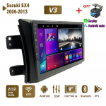 Android Autoraadio Stereo Suzuki SX4 2006-2013 jaoks GPS Navigatsioon 2DIN 4 Tuuma Multimeediam&auml;ngija Carplay Autoradio 2+32GB 2+32GB