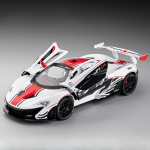 1/22 Mclaren P1 GTR Mudelautod M&auml;nguasi Sulamist Valatud Spordauto 3 Ust Saab Avada Heli Tuli T&otilde;mmatav Mudel Kaunistus P&uuml;hadekingitus valge