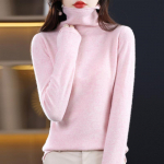 Naiste ka&scaron;miirist sviiter Qinghe ka&scaron;miir 30% ka&scaron;miir 70% vill s&uuml;gis-talvine ka&scaron;miir pullover pehme ja soe XL kirsi&otilde;ie roosa v&auml;rv