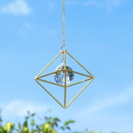 1 tk kuldne &otilde;huraam kristallist p&auml;ikesep&uuml;&uuml;dja ​​tuulekell, mis ripub siseruumides v&auml;ljas aiavalgustid, kaunistused pulmapeo kaunistus