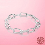 Originaalne kullav&auml;rvi Me k&auml;ev&otilde;ru 925 Silver Me Lobster Clock Link Femme k&auml;ev&otilde;ru naistele ehete valmistamise kingitus 18cm