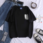 Attack on Titan Logo Print Candy Color Cotton T-s&auml;rk M