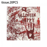 20tk/pakend 33*33cm 2-kihiline &uuml;hekordne peosalvr&auml;tik Halloweeni mustriga