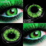 EYESHARE 2pcs Cosplay Color Contact Lenses for Eyes Green Eye Lenses Beauty Makeup Pupils for Halloween
