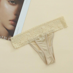 1 tk Elastne Siidist String naistele Mooruspuusiidist Erootiline Aluspesu Madala V&auml;rvliga Hingavad Kolmnurk P&uuml;ksikud T-p&uuml;ksid XL must