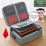 Kodumajapidamises kasutatav mitmekihiline dokumentide hoiukast sertifikaatide, passide, kaartide jaoks. Multifunktsionaalne failide hoiukott perele.