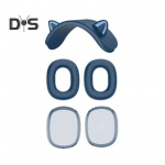 K&otilde;rvaklappide kaitsekate 360-kraadine libisemisvastane veekindel, h&otilde;lpsasti paigaldatav silikoonist kaitse&uuml;mbris AirPods Max jaoks valge