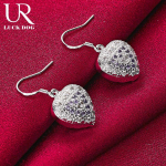 925 Sterling h&otilde;bedane s&uuml;damekujuline lilla AAA tsirkoonist augustatavad k&otilde;rvar&otilde;ngad Moodsad pulmaehted 3.20*1.30cm