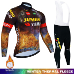 Jalgrattap&uuml;ksid Meeste Talves&auml;rk Meeste Termofliis Bib Team Meeste Mtb Spordikomplekt Pluus Riided Jalgrattariided 2024 &uuml;likond jakk 3XL