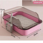 Lemmikloomade liivakast kassiliivakast Pritsmekindel kassialus Kassi tualettruumi puhastustarvikud Lemmiklooma tualett kassipoegade alus voodipann roosa