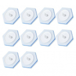 10 tk &uuml;hekordselt kasutatava k&auml;snaga tualettruumi harjapea vahetus, &uuml;lipehme, h&auml;sti imav tualettpoti puhastusharjapea 10 pcs