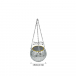 1 tk Disco Ball Creative &uuml;mmargune lillepott rippuv korv plastikust klaasist peegel taime istutuspott liha mahl 15cm h&otilde;be