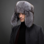 Rebase karusnahast m&uuml;ts, isase terve karusnahk, pesukaru karusnahk, v&auml;lisk&otilde;rvakaitse, soe keskealine mees, ehtne karusnahk S（54-56cm）