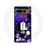 Coque Maniacase pour Google Pixel 7 Pro BTS army logo Bangtan Subs