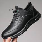 Mood 2024 Kevad S&uuml;gis Uued Meeste Ametlikud Kingad Mood Ehtne Nahk Hingavad Vabalt Tossud Mehed Disainer Zapatos De Hombre 38 must