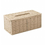 Rattan Tissue Box Vintage salvr&auml;tikuhoidja &uuml;mbris WC salvr&auml;tiku karbi hoiukonteineri kate kodu elutoa lauakaunistuseks